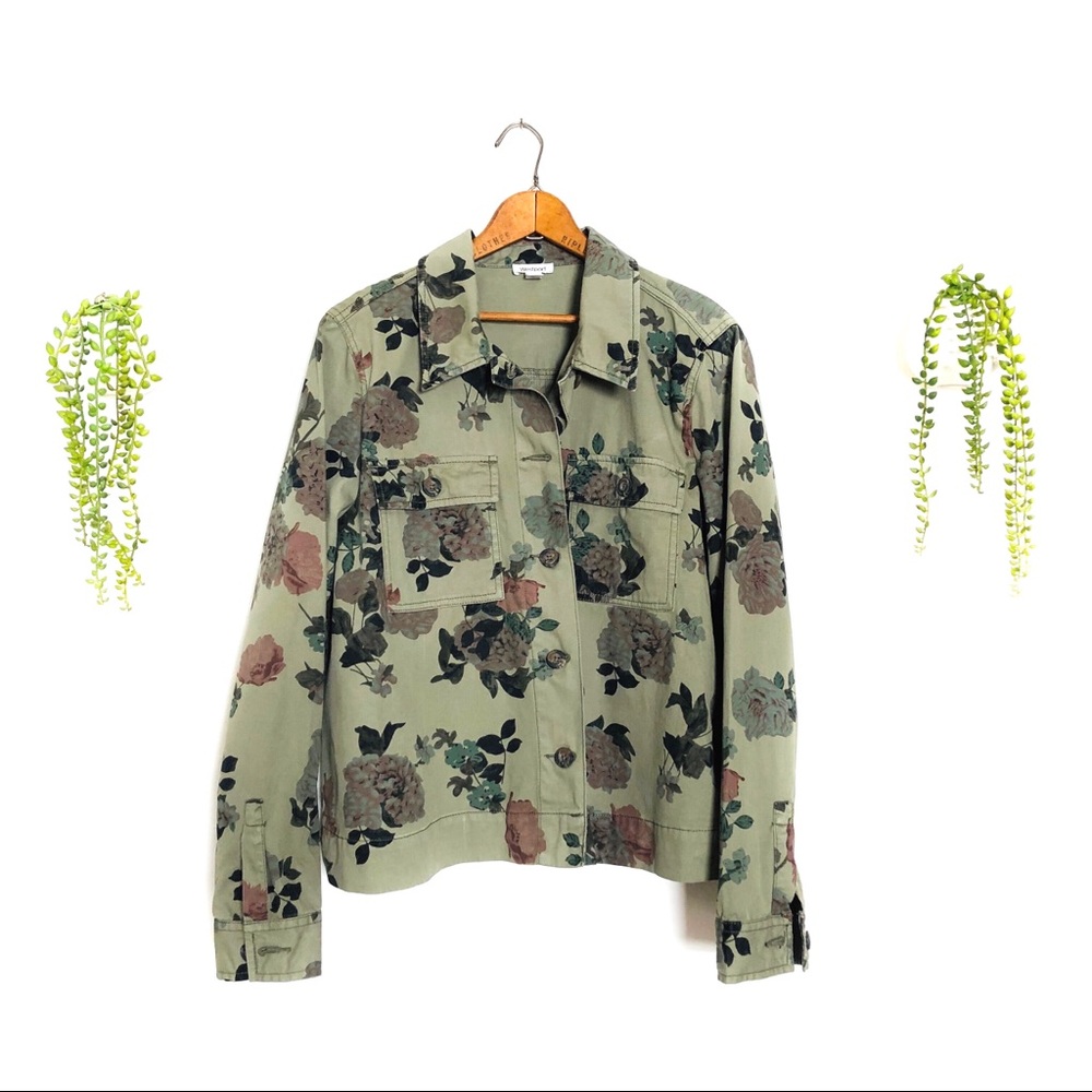 Vintage 90s Floral Chino Jacket